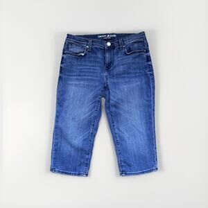 DKNY JEANS Ludlow Short Bermuda Denim Size 2 Inseam 14 Crop
